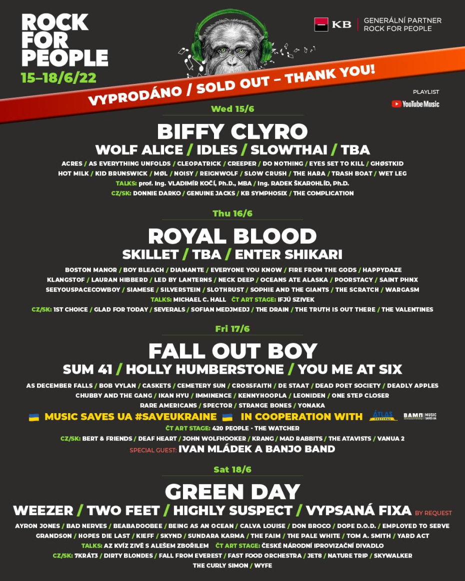 Rock for People 2022 – budeme tam!