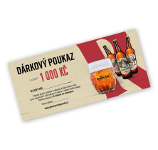 DÁRKOVÝ POUKAZ V HODNOTĚ 1000 KČ